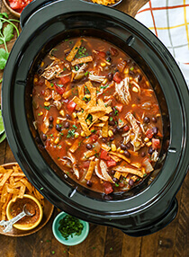 Slow Cooker Tortilla Soup