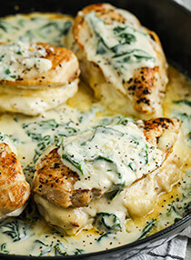 Spinach Stuffed Chicken Breasts